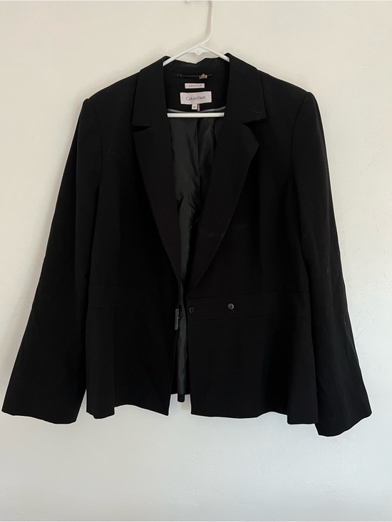 Calvin Klein Jackets & Blazers - Calvin Klein Black Women's Single-Button Blazer